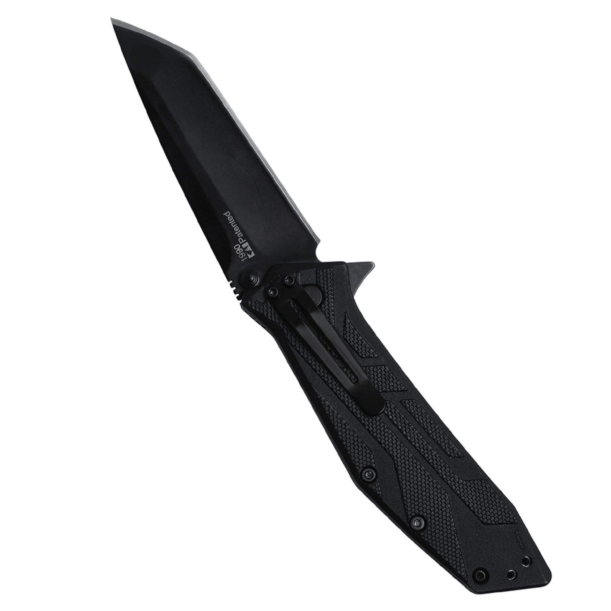 4-position pocket clip enabling ambidextrous tip-up or tip-down carry