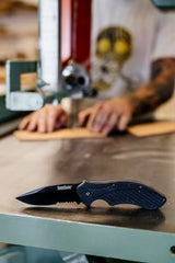 Kershaw Clash liner lock keeps the blade securely in place during use.