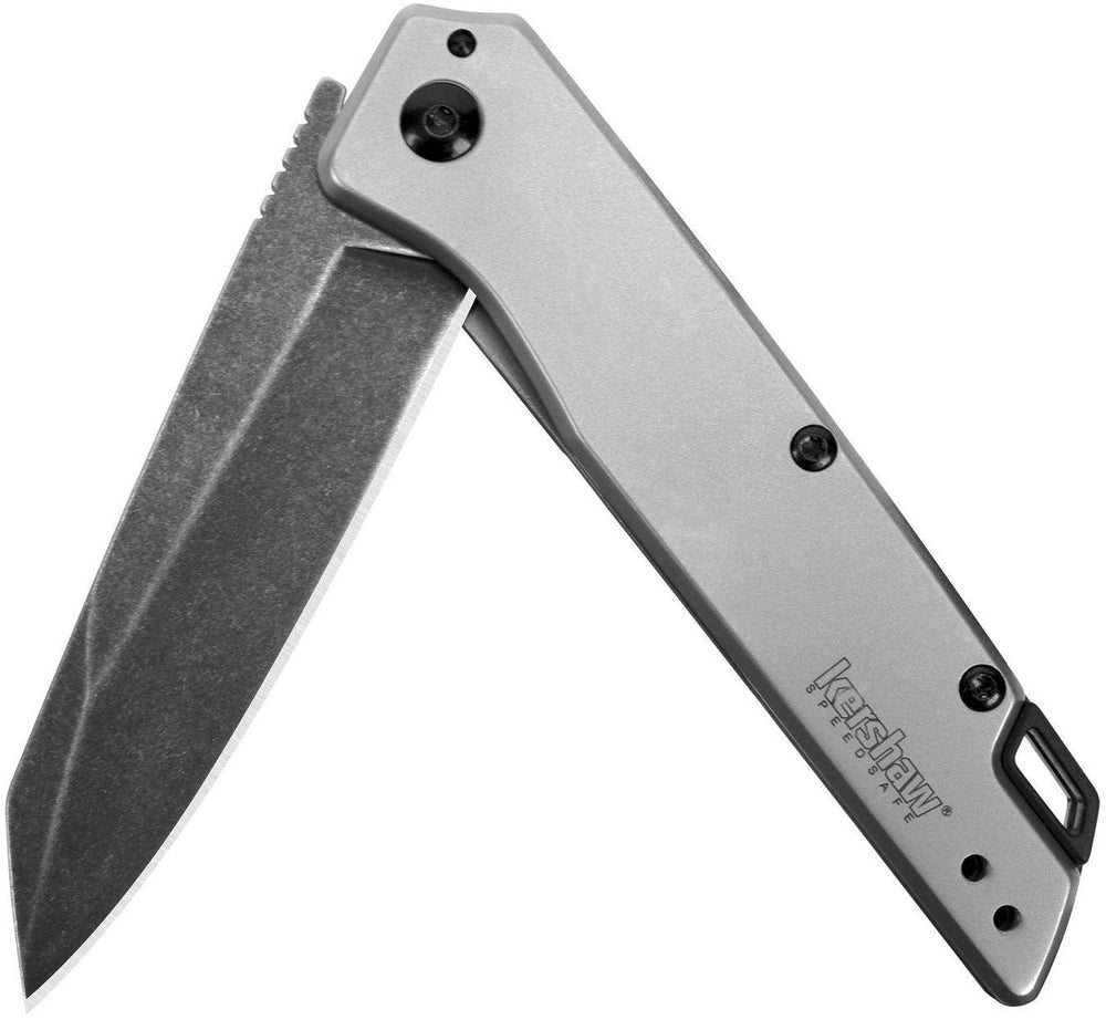 Kershaw Misdirect handle showing robust stainless steel construction and comfort.