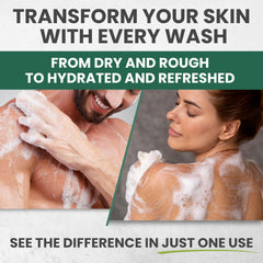 KESMEDIK Tea Tree Body Wash features aloe vera and eucalyptus for soothing care.