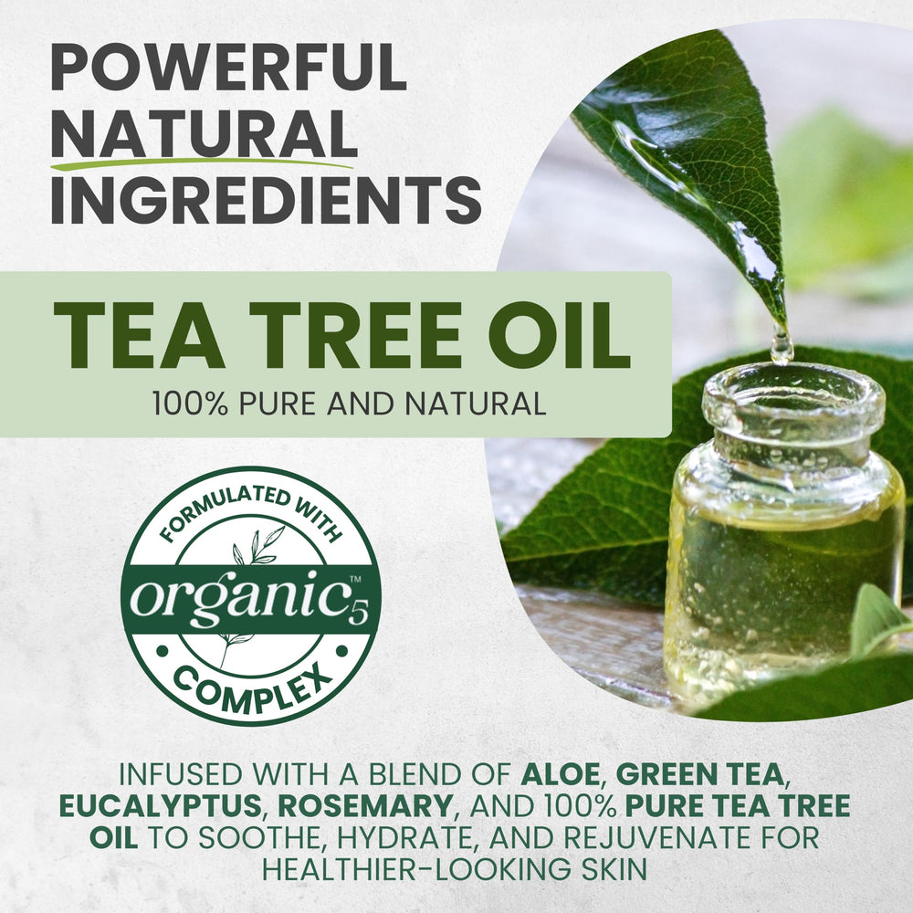 KESMEDIK Tea Tree Body Wash highlights tea tree oil and botanical ingredients.