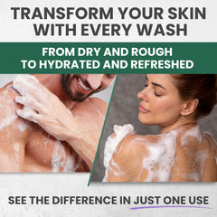 Close-up of rich lather from KESMEDIK Tea Tree Lavender Body Wash