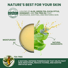 KESMEDIK balm ingredients: aloe vera and beeswax.