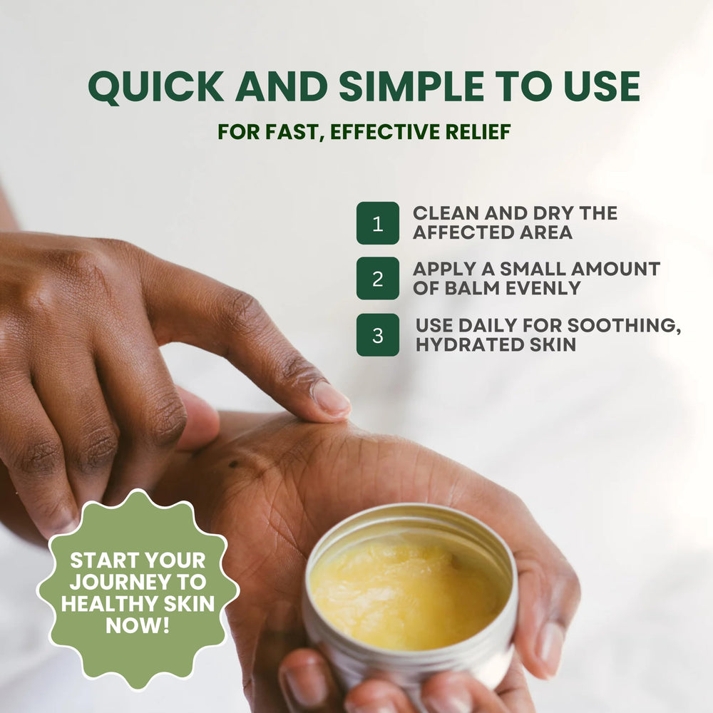 Creamy texture of KESMEDIK Tea Tree Oil Balm on skin.
