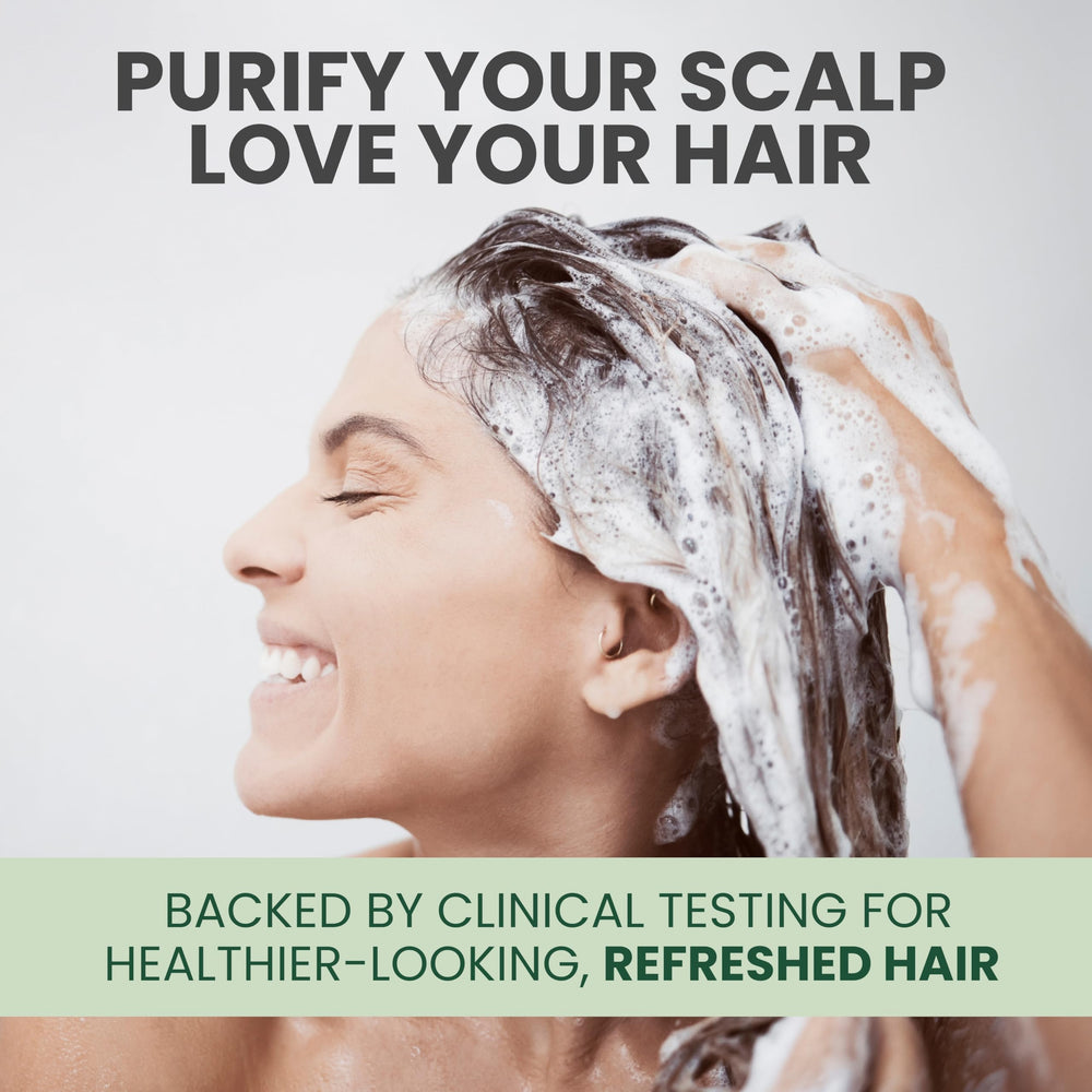 KESMEDIK Tea Tree Oil Shampoo lather close-up with a tingling, refreshing feel.