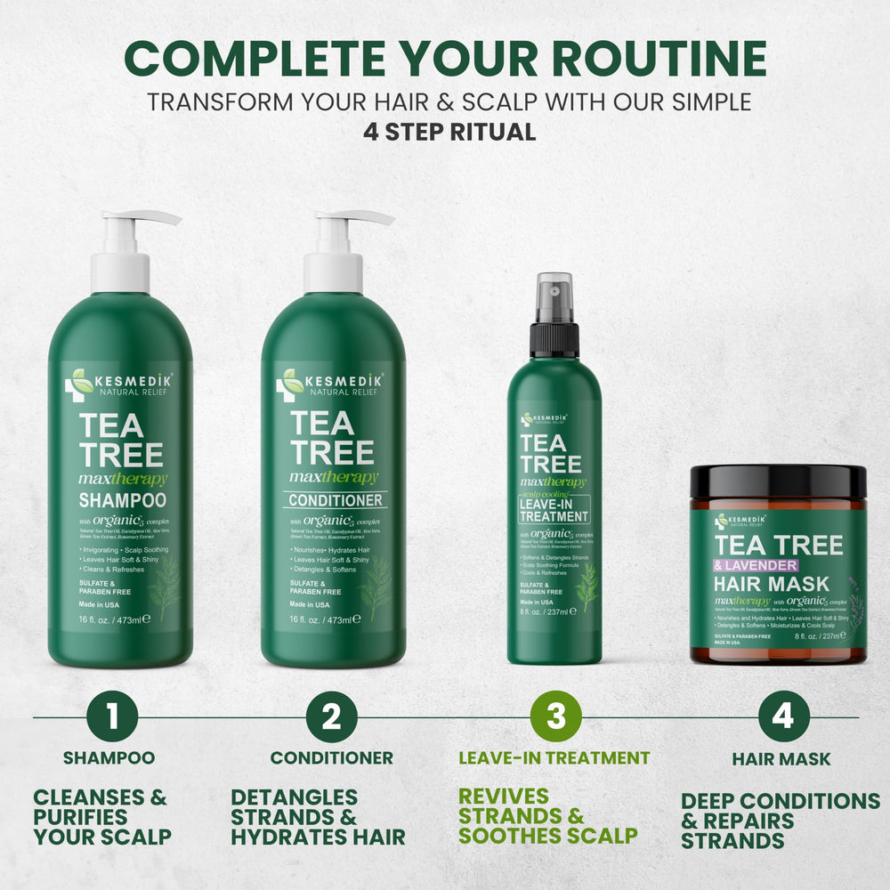 KESMEDIK Tea Tree Rosemary Leave-In Conditioner scalp care soothing dry scalp
