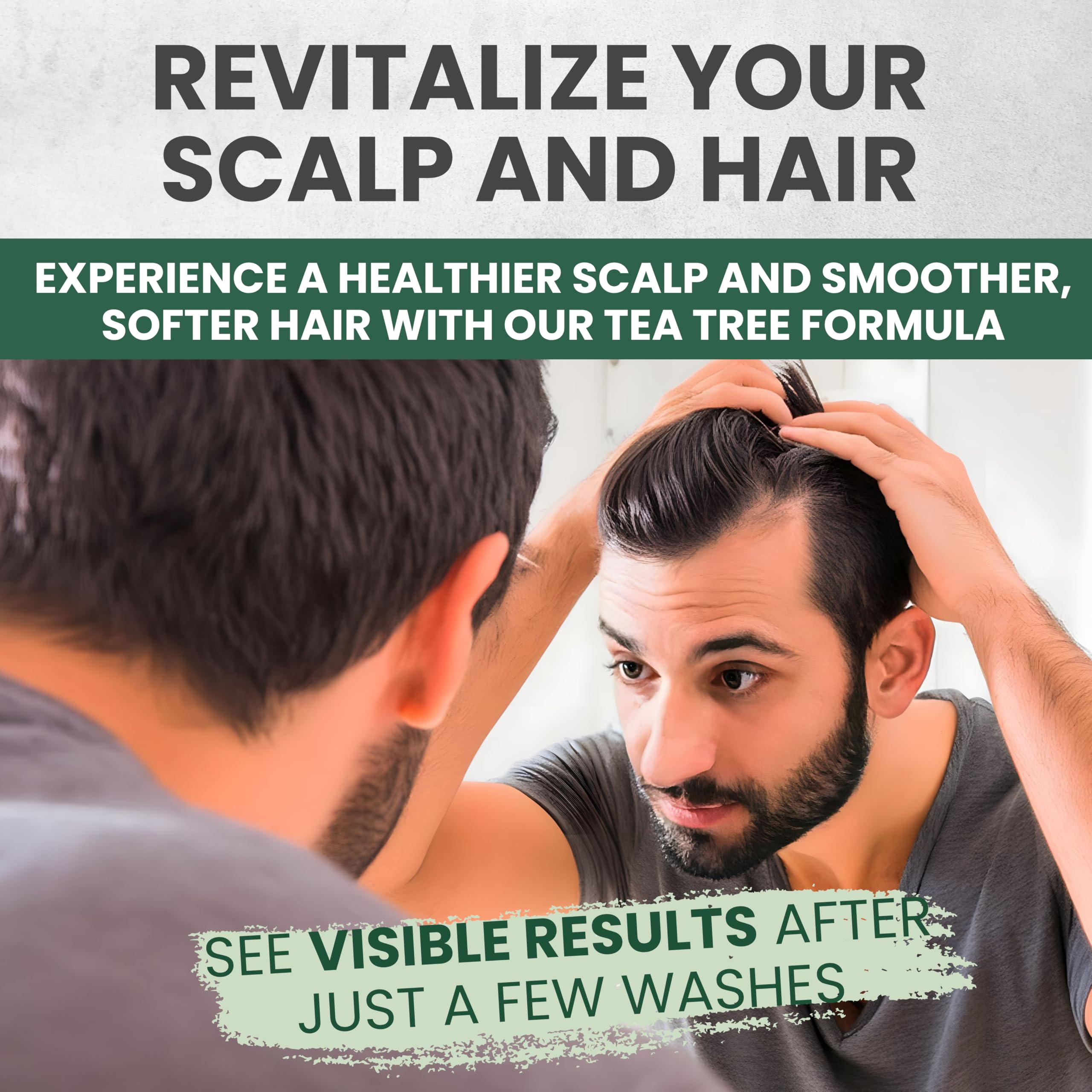 KESMEDIK Tea Tree Shampoo MaxTherapy soothes irritated scalp for daily comfort