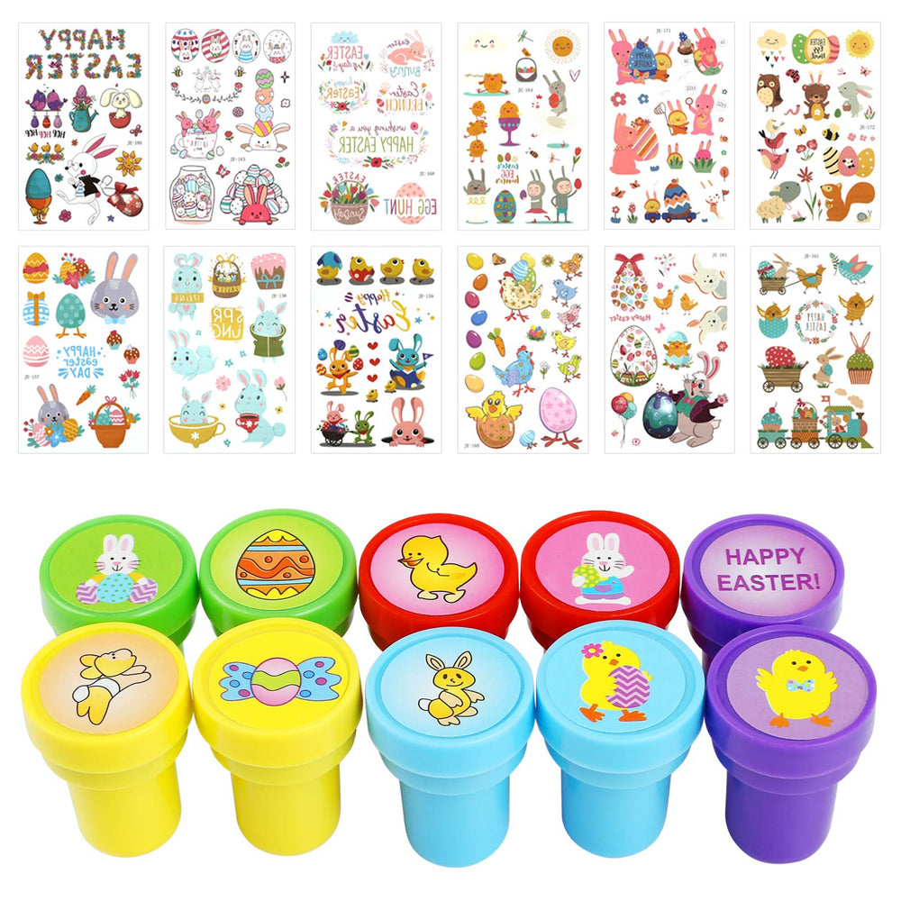 Kesote Easter stamps for kids with assorted designs for colorful crafts