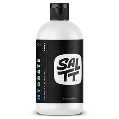 Keto Chow SALTT Hydrate bottle with dropper for easy electrolyte dosing.