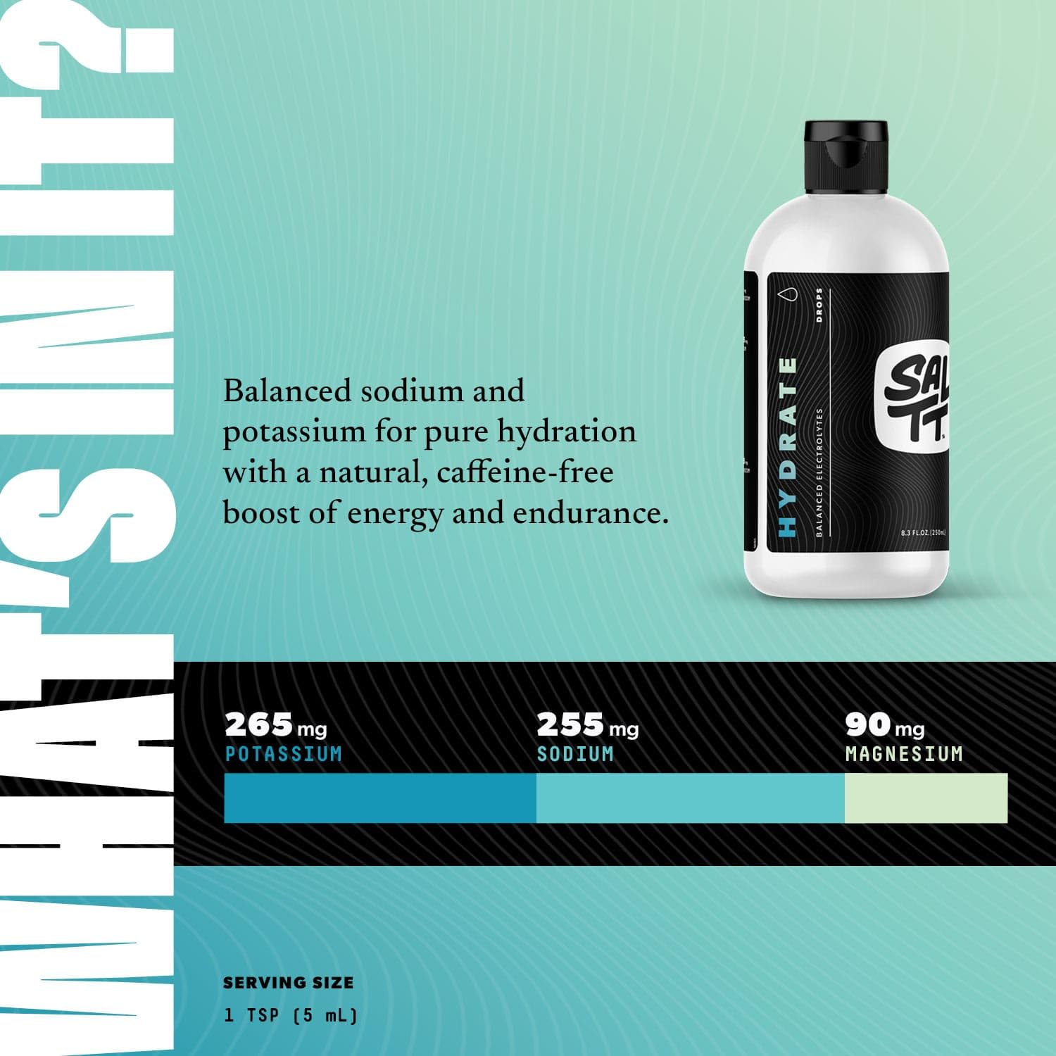 Keto Chow SALTT Hydrate dropper releasing precise electrolyte dosage.