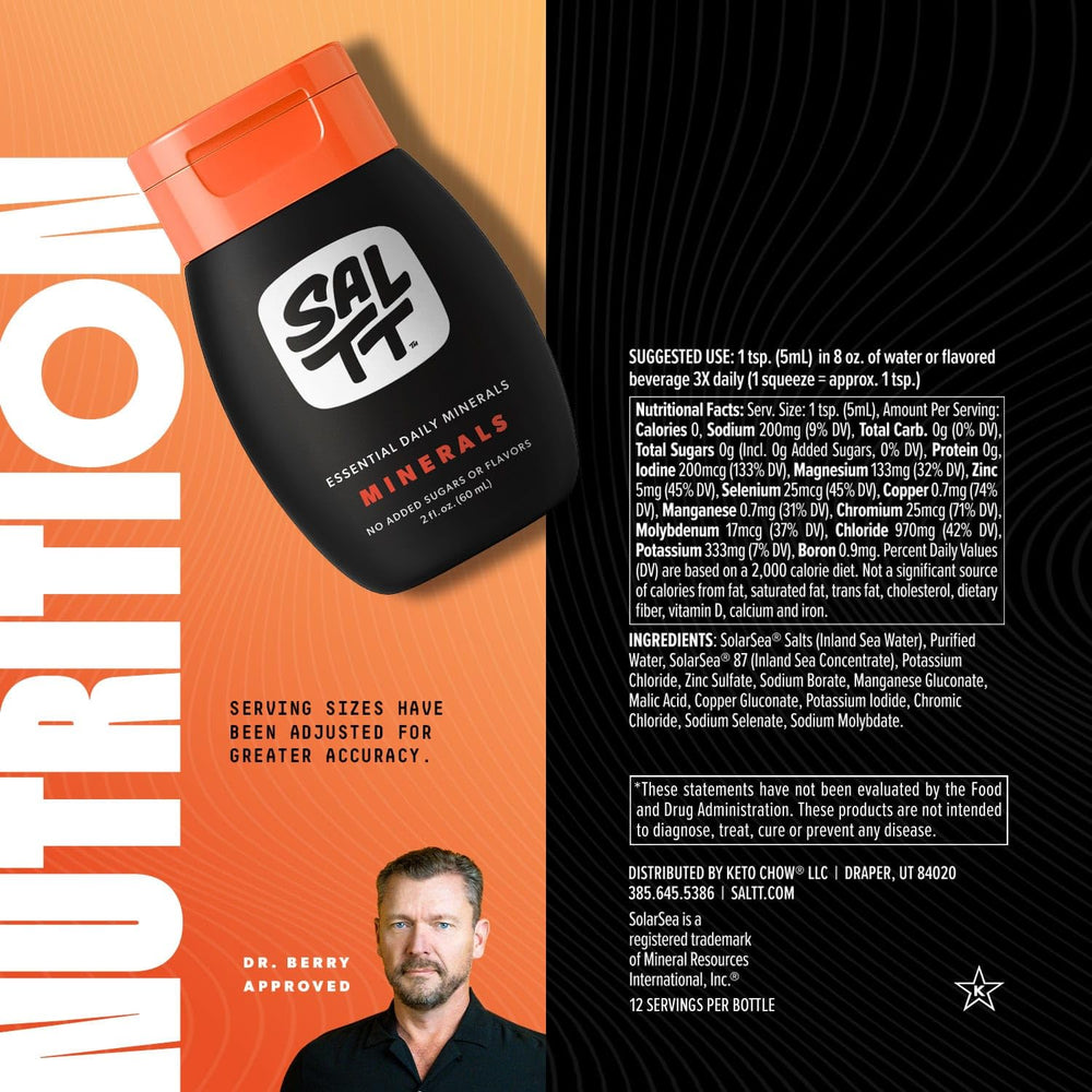 Keto Chow SALTT minerals used during a workout for balance