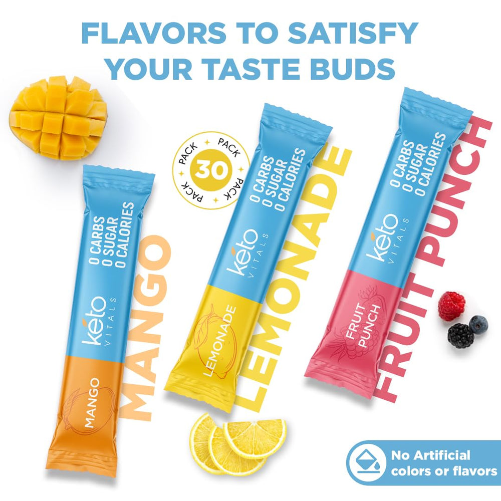 Keto Vitals Athlete-use packets support cramps prevention during activity.