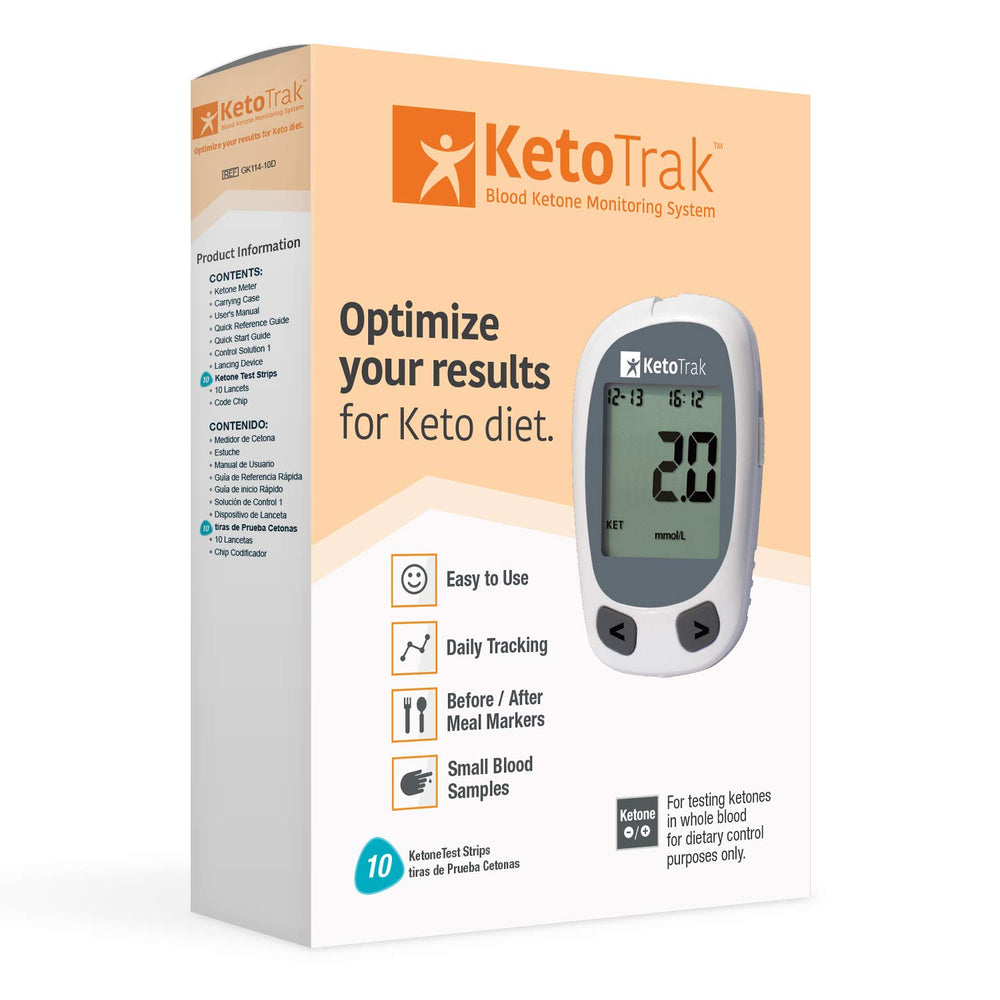 KetoTrak easy-to-read screen supports quick ketosis awareness