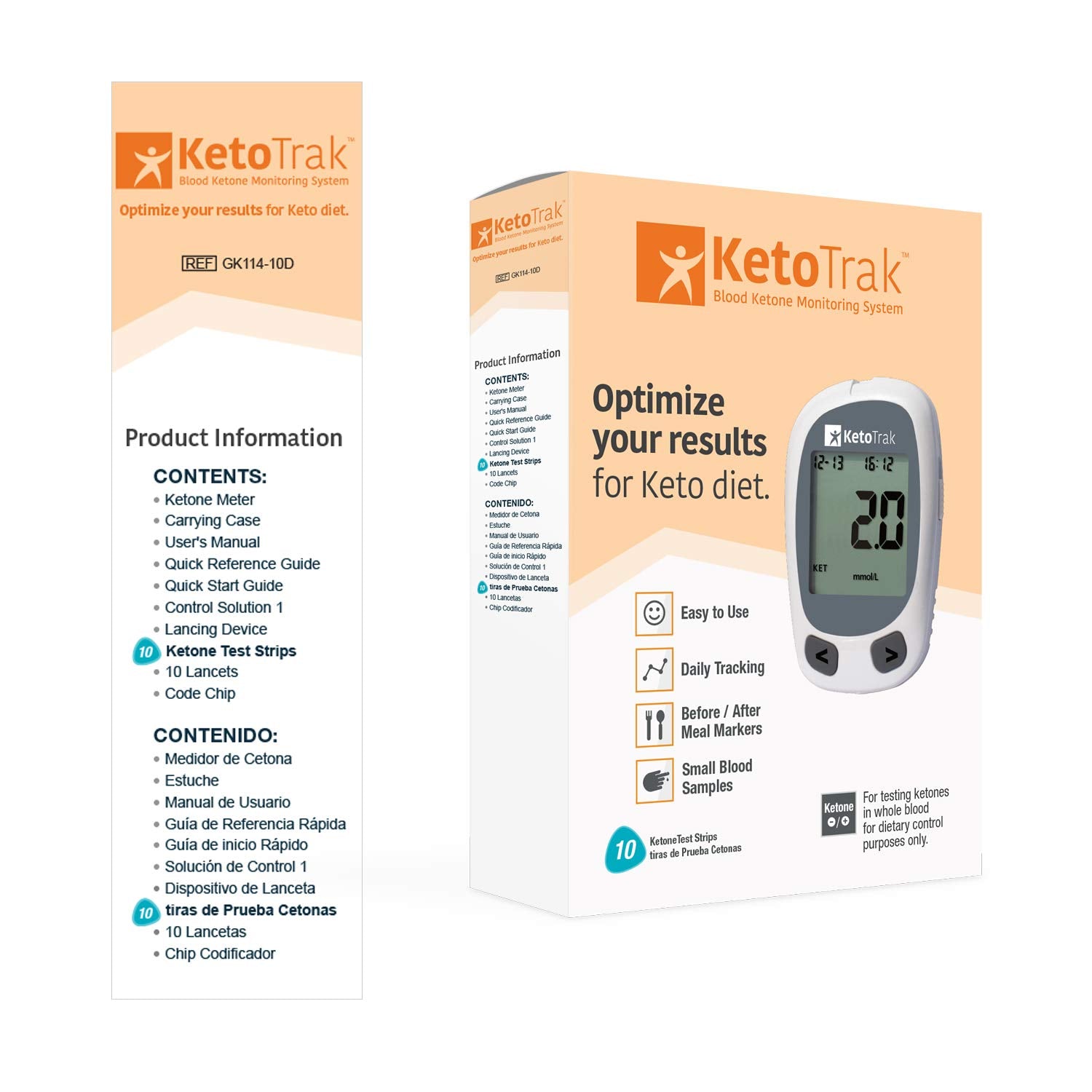 KetoTrak kit contents organized for easy setup and tracking