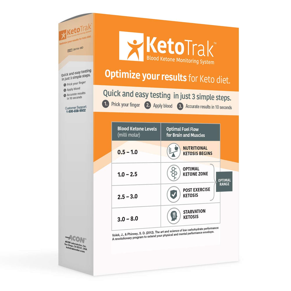 KetoTrak lancets included for reliable sampling with minimal discomfort