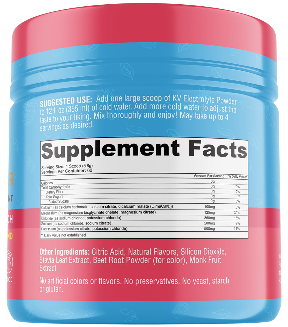 Keto Vitals Keto Electrolytes Powder lineup showing keto-friendly refreshment options.