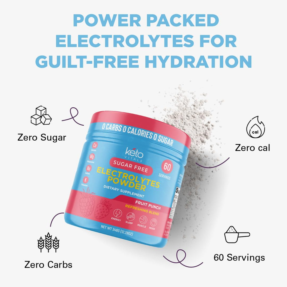 Keto Vitals Keto Electrolytes Powder travel pack enabling hydration on the go.