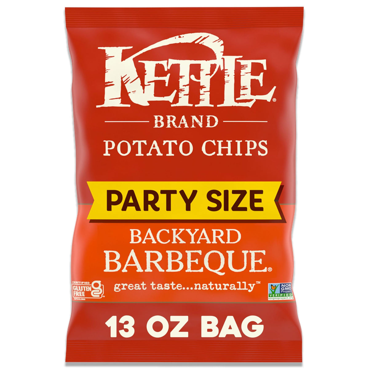 Kettle Brand Backyard Barbeque bag 13oz in focus, ideal for backyard gatherings