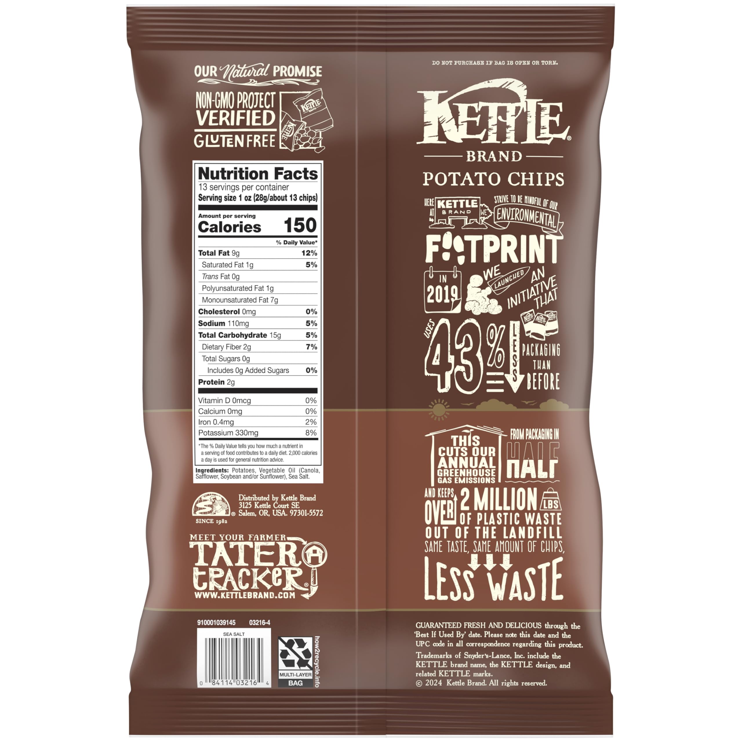 Kettle Brand chips display kettle-cooked crunch in every bite
