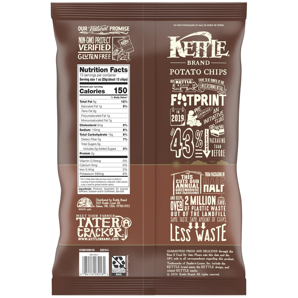 Kettle Brand chips display kettle-cooked crunch in every bite