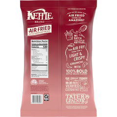 Kettle Brand party-size chips bag on table for crowds.