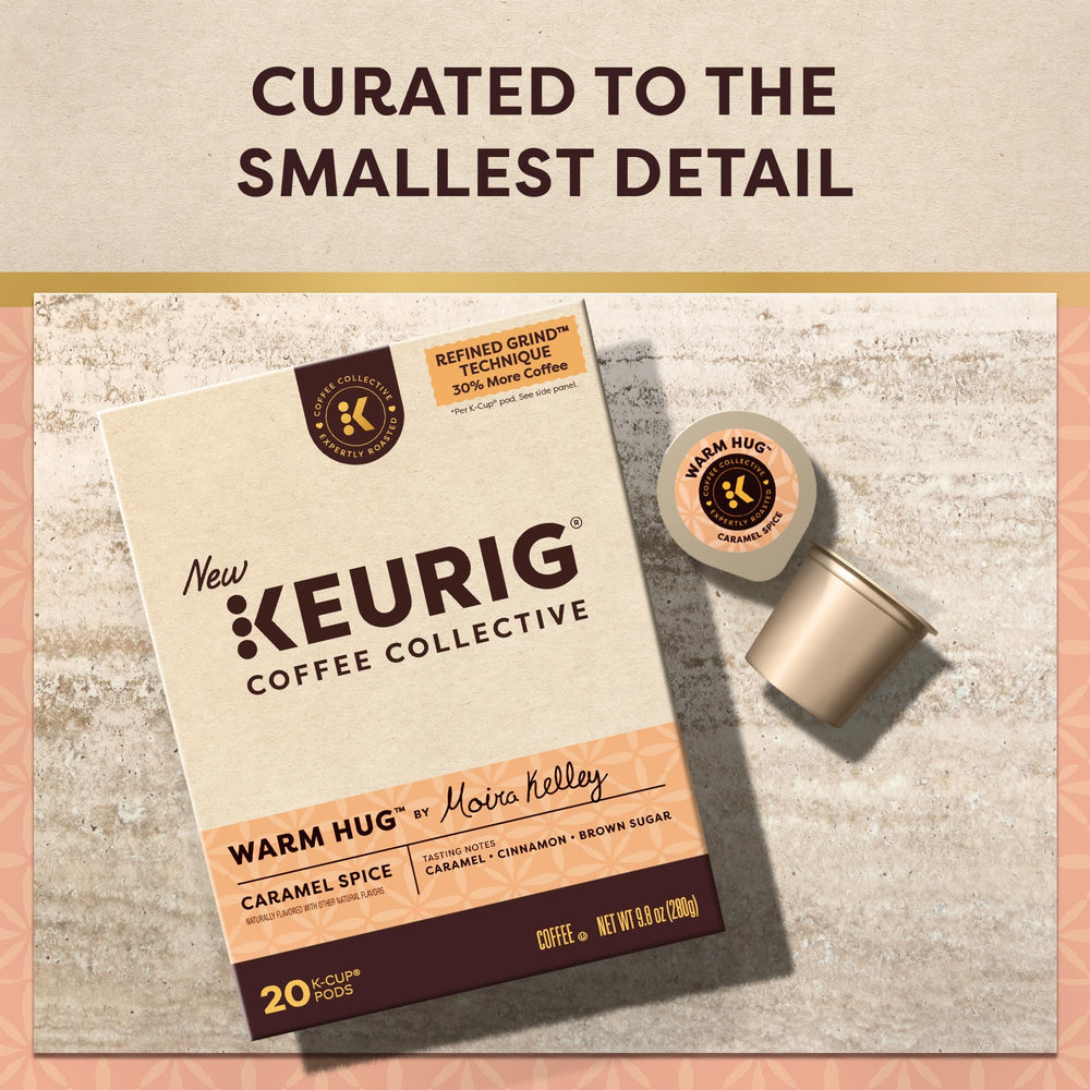 20-count Warm Hug packaging display for easy at-home brewing and variety.