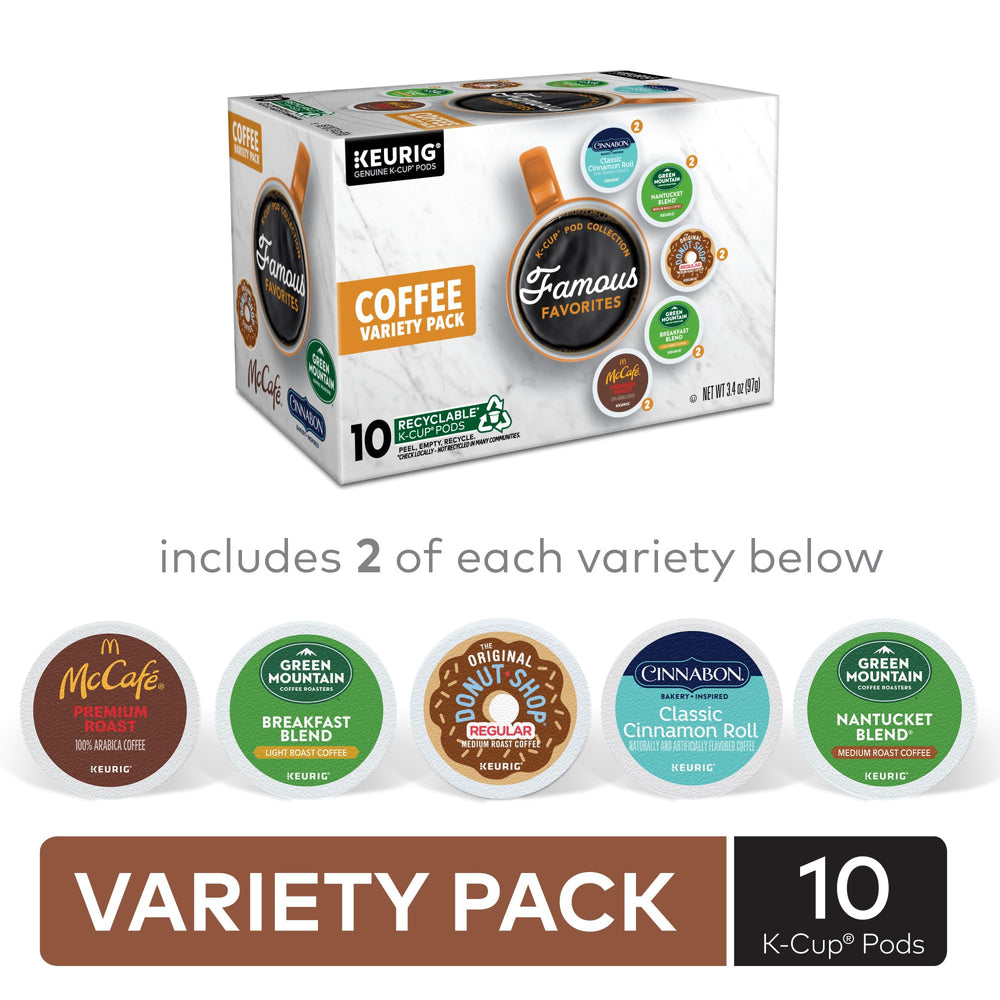 Keurig Famous Favorites Breakfast Blend pods for a bright start to the day