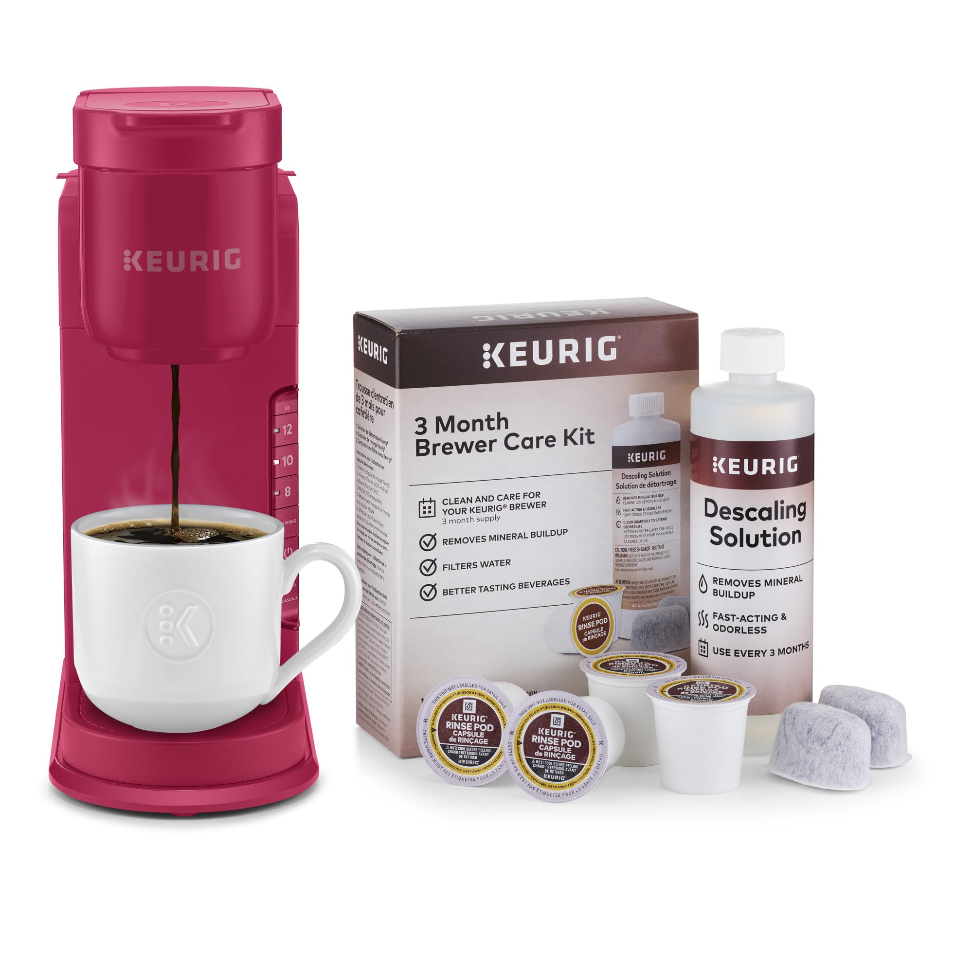 Keurig K-Express compact design and long cord length offer flexible placement.