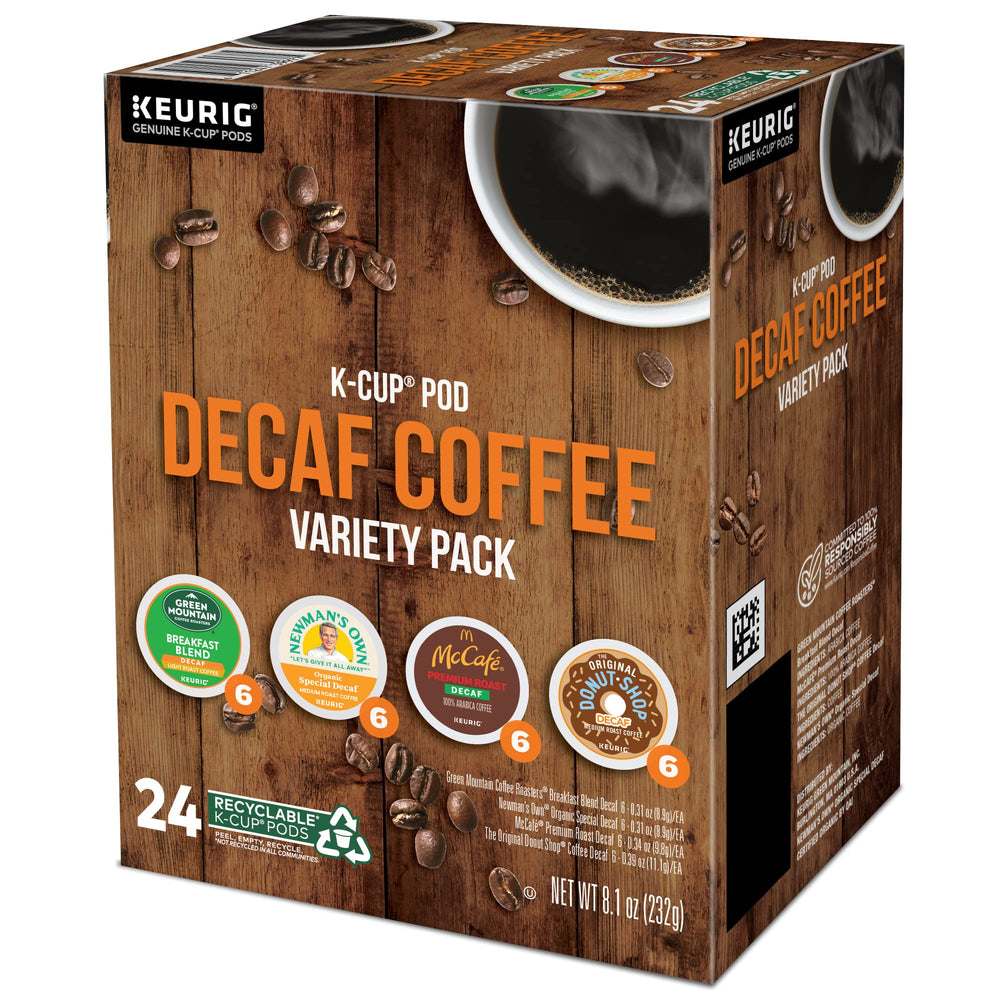 Keurig Mug beside a hot decaf cup in a cozy morning setting.