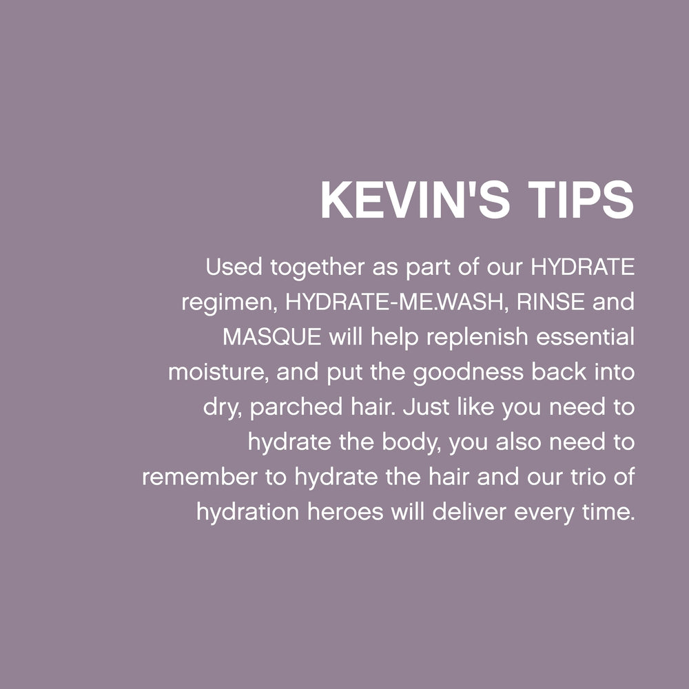 KEVIN.MURPHY HYDRATE-ME.WASH supports a gentle daily hydrating routine