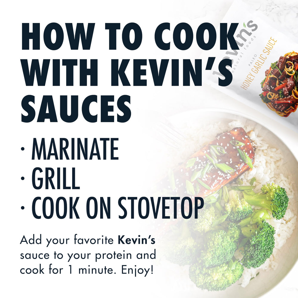 Kevin's Natural Foods close-up of clean ingredients proving non-GMO and paleo-friendly formula.