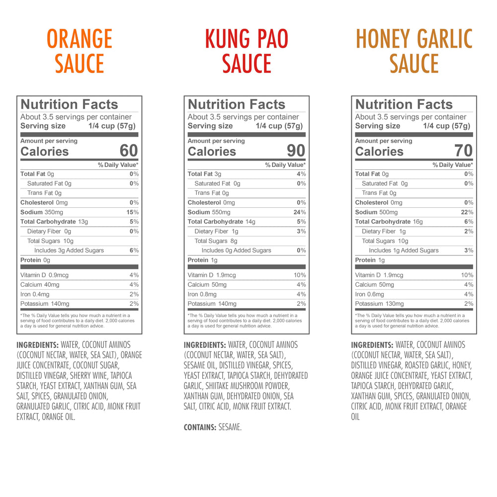 Kevin's Natural Foods kung pao simmer sauce bottle pour boosts spicy stir-fry with real ingredients.