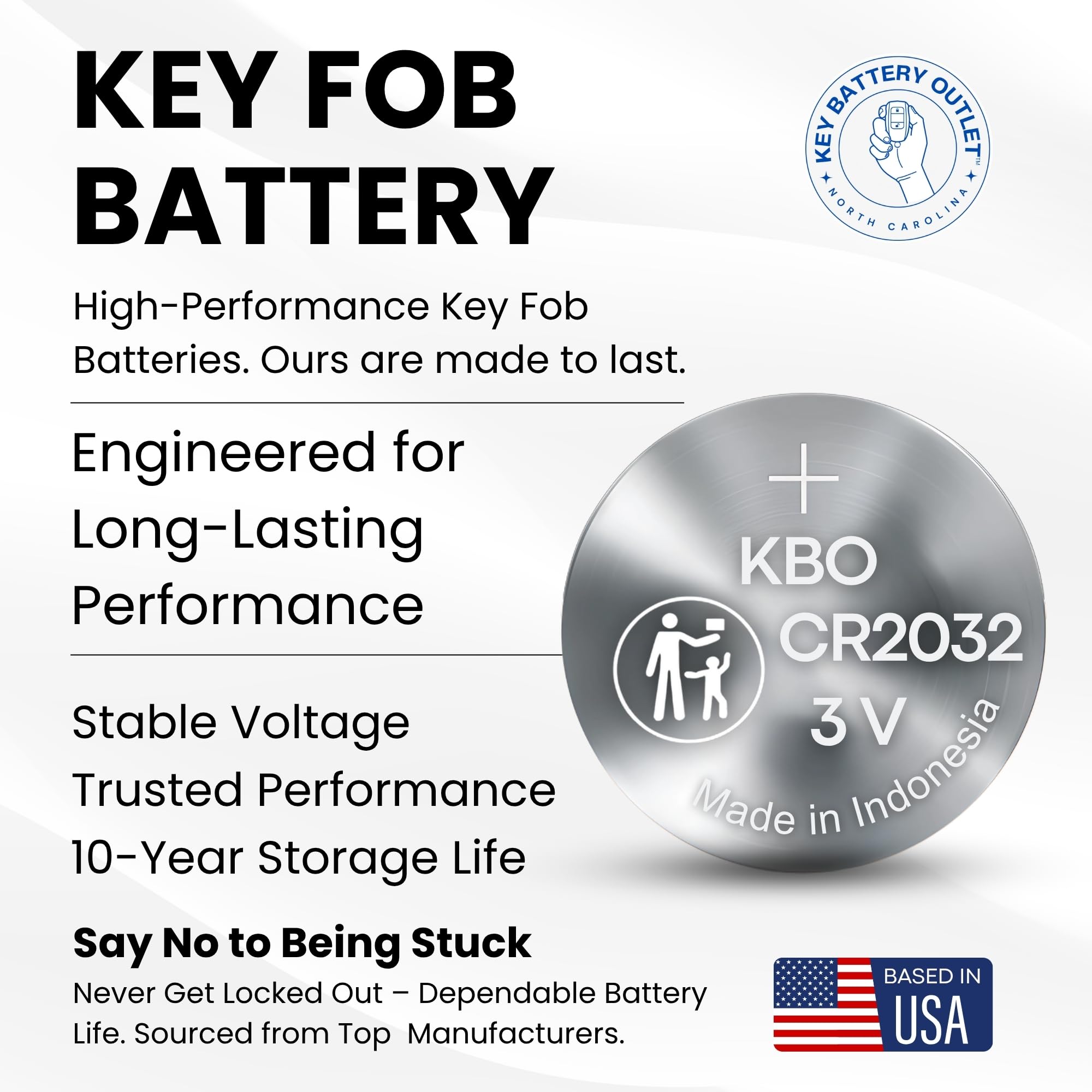 Key Battery Outlet long-lasting performance helps prevent fob malfunctions.
