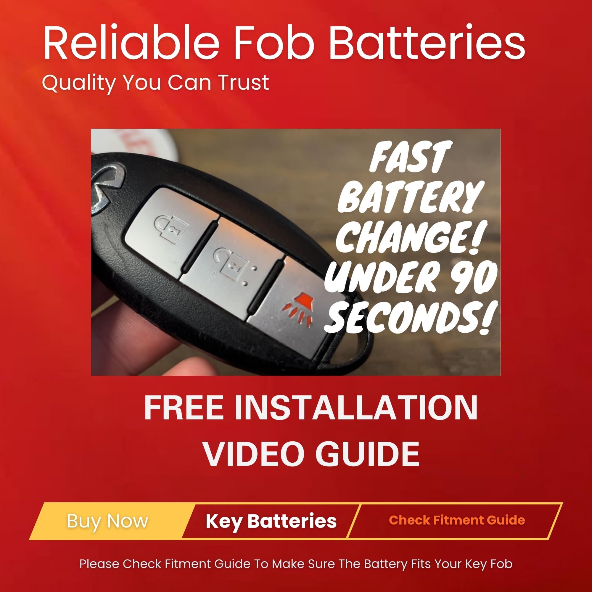Key Battery Outlet in-use inside a car key fob demonstrating replacement.