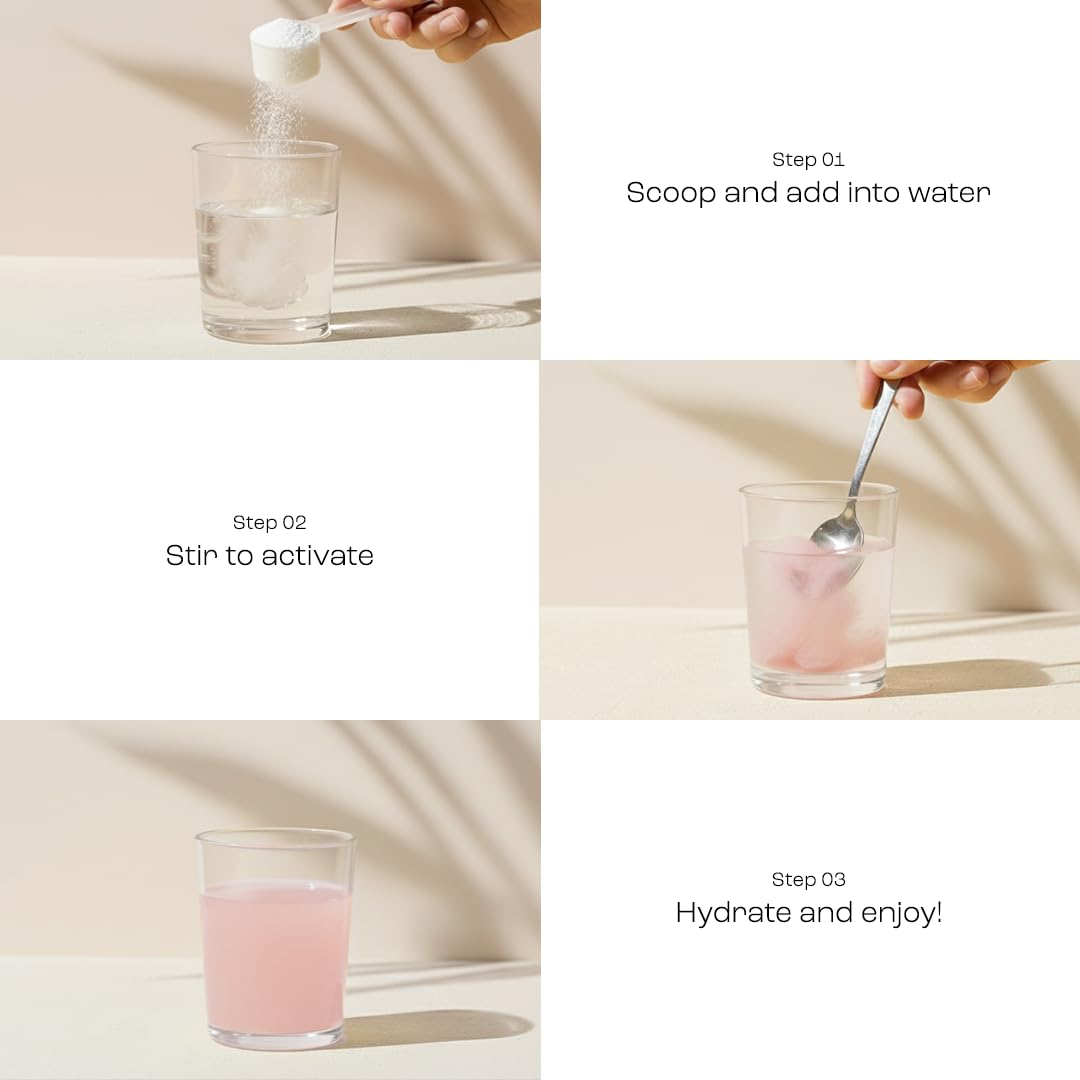 KEY NUTRIENTS pink lemonade ready-to-drink glass conveys guilt-free refreshment after exercise.