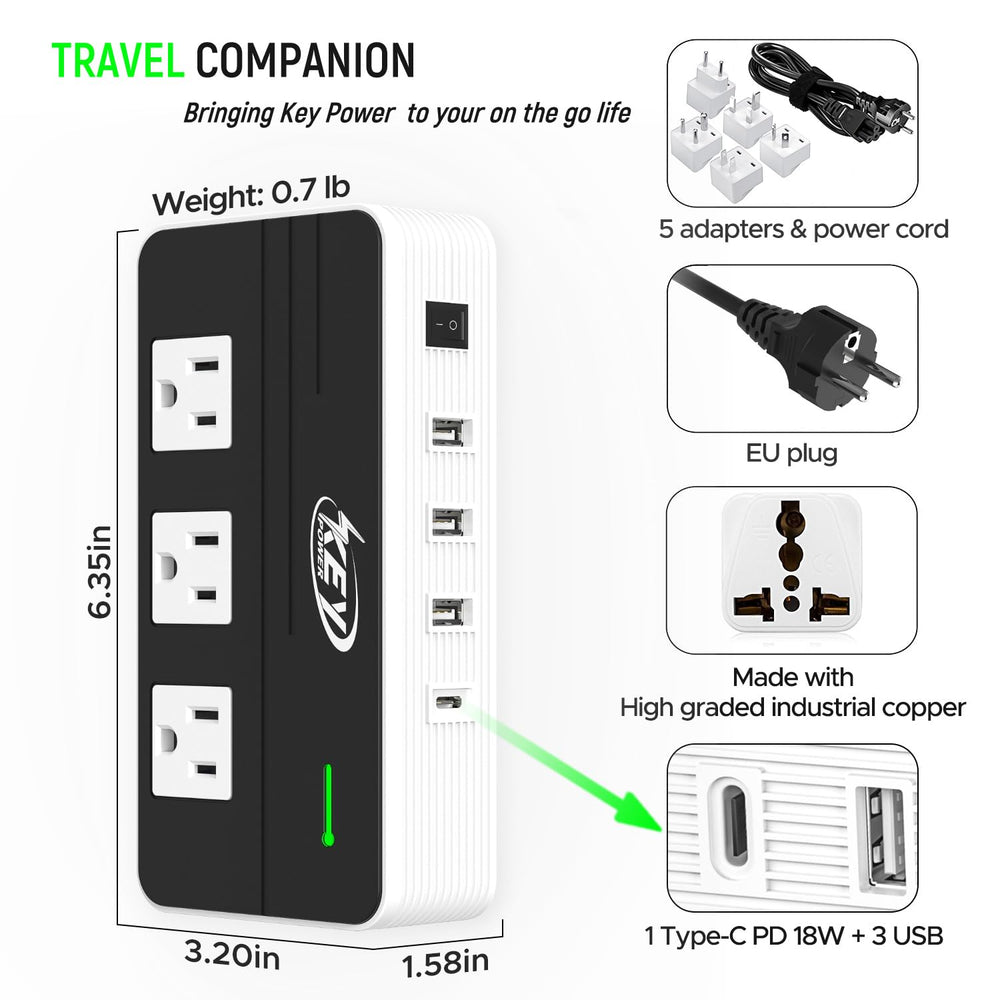 Key Power product tag showing patent number for confident use.