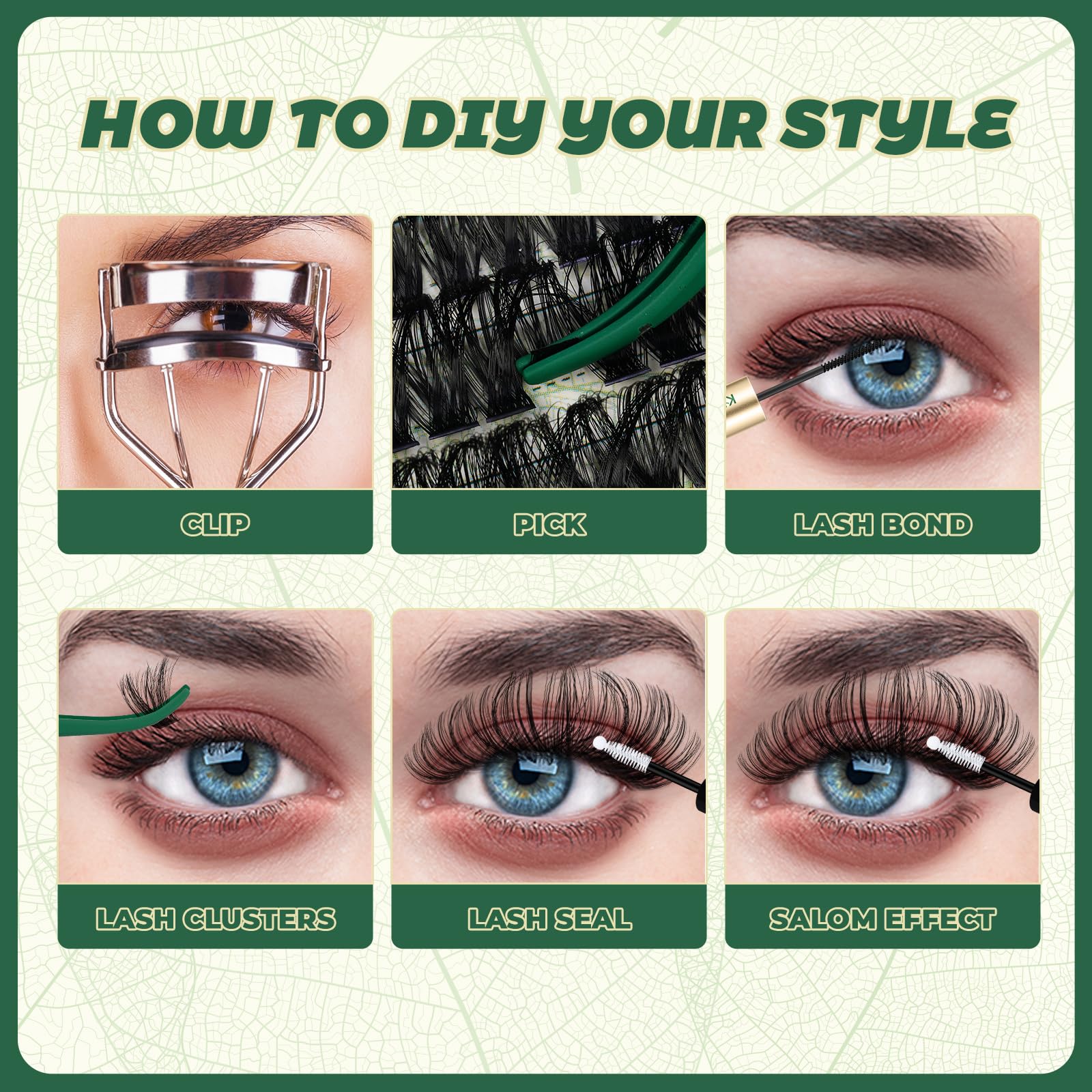 KEYYOU compact box keeps lashes organized for quick swap.