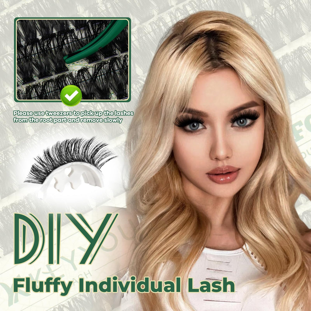 KEYYOU easy removal with tweezers preserves lash integrity.