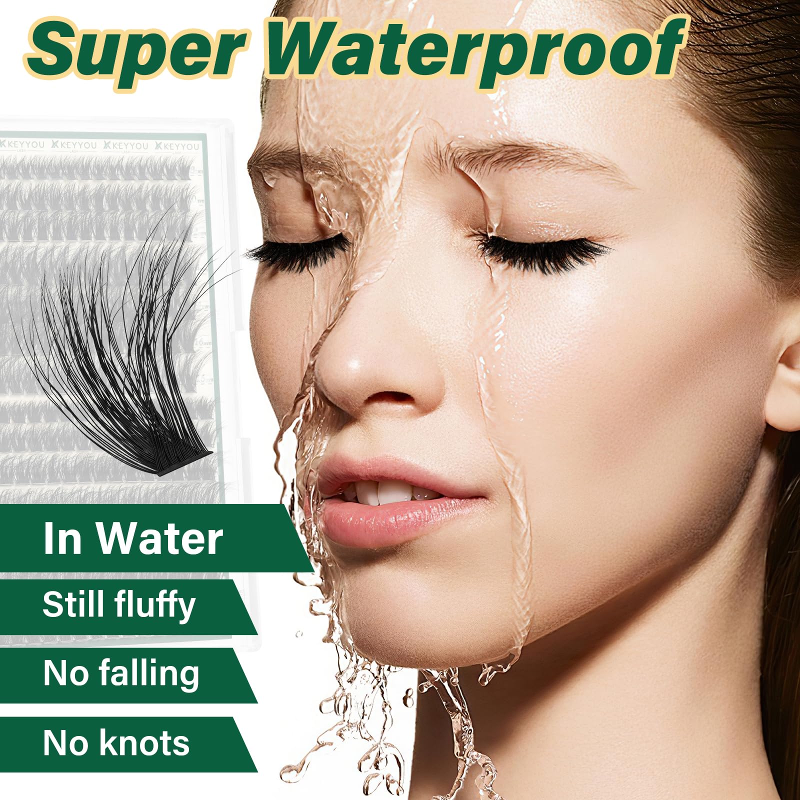 KEYYOU LASH adaptable design suited for various eye shapes, beginner-friendly.
