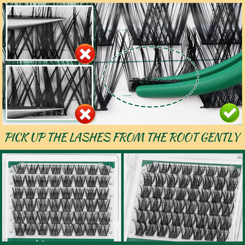 Keyyou Lash Clusters are made from soft material for sensitive eyes.
