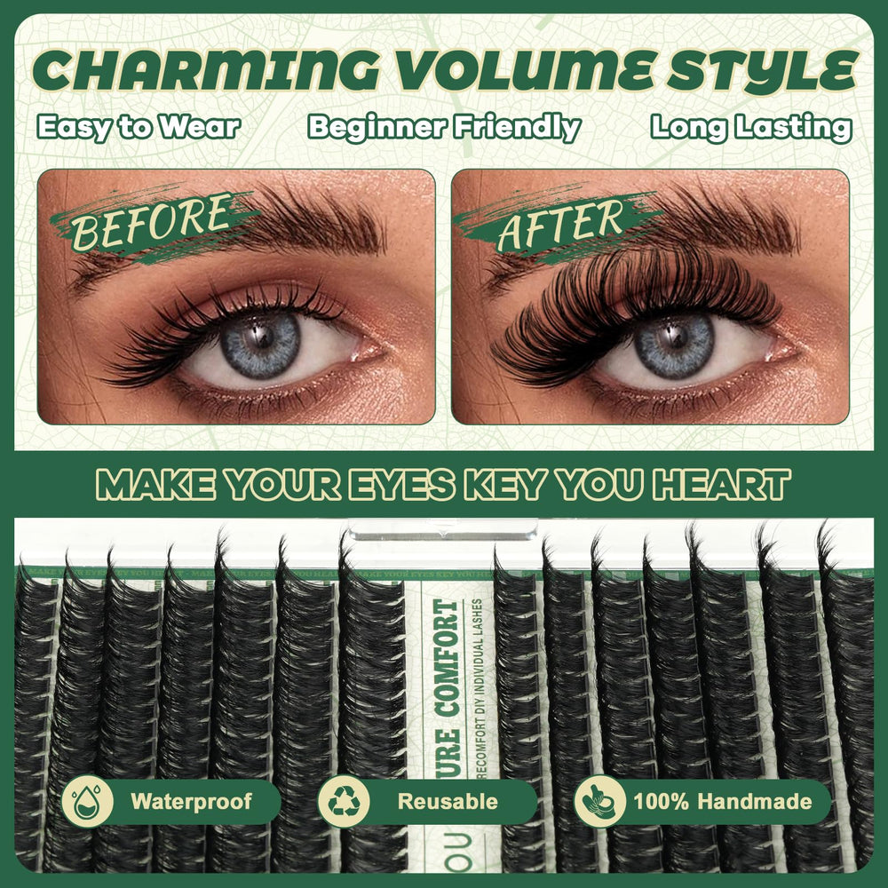 KEYYOU DIY-at-home clusters enable varied looks with different lengths.
