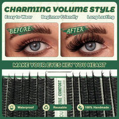 KEYYOU DIY-at-home clusters enable varied looks with different lengths.