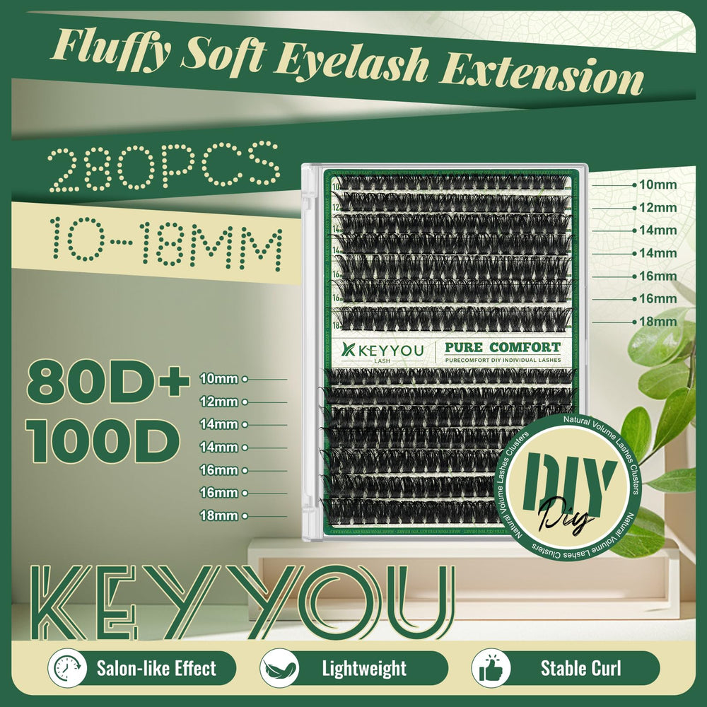 KEYYOU five lengths (10-18mm) support versatile styles.