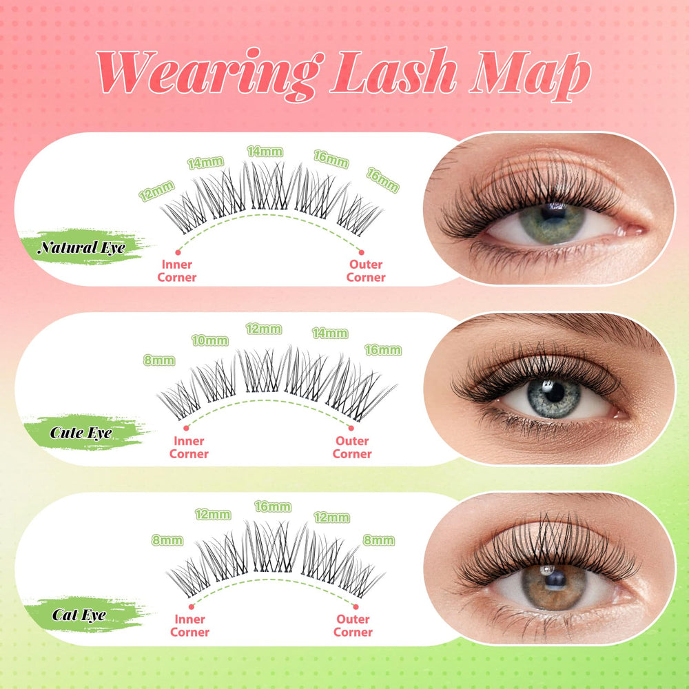 KEYYOU Venus Lash Clusters Kit glue-sealer-remover trio supports reliable wear and easy removal