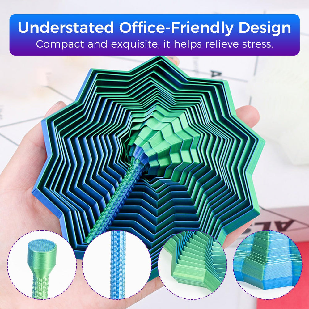 KEZPO 3D Star Fidget compact size fits neatly in a drawer