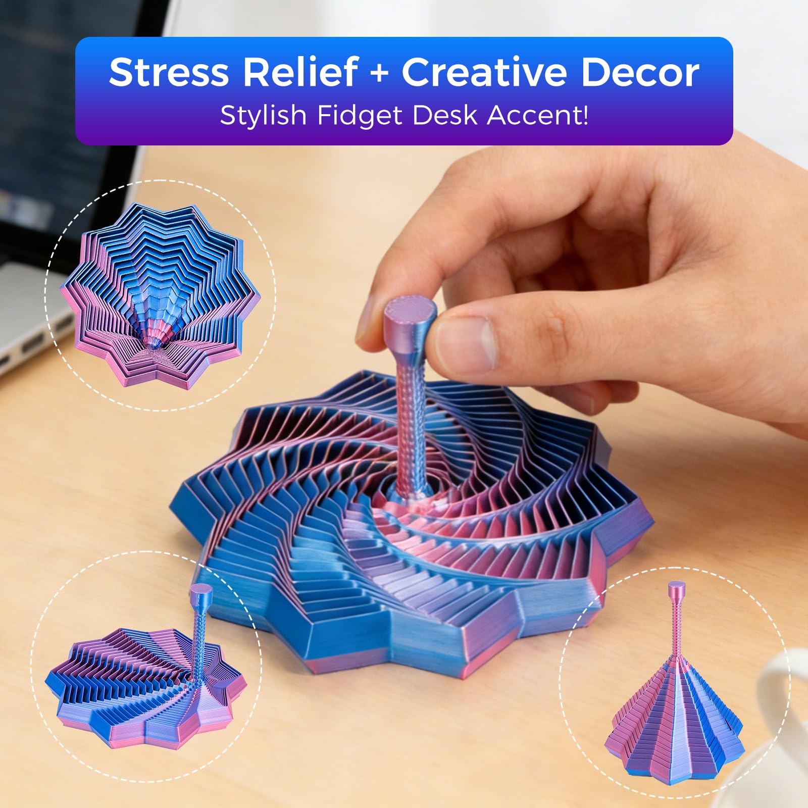 KEZPO 3D Star Fidget with portable design for on-the-go relaxation