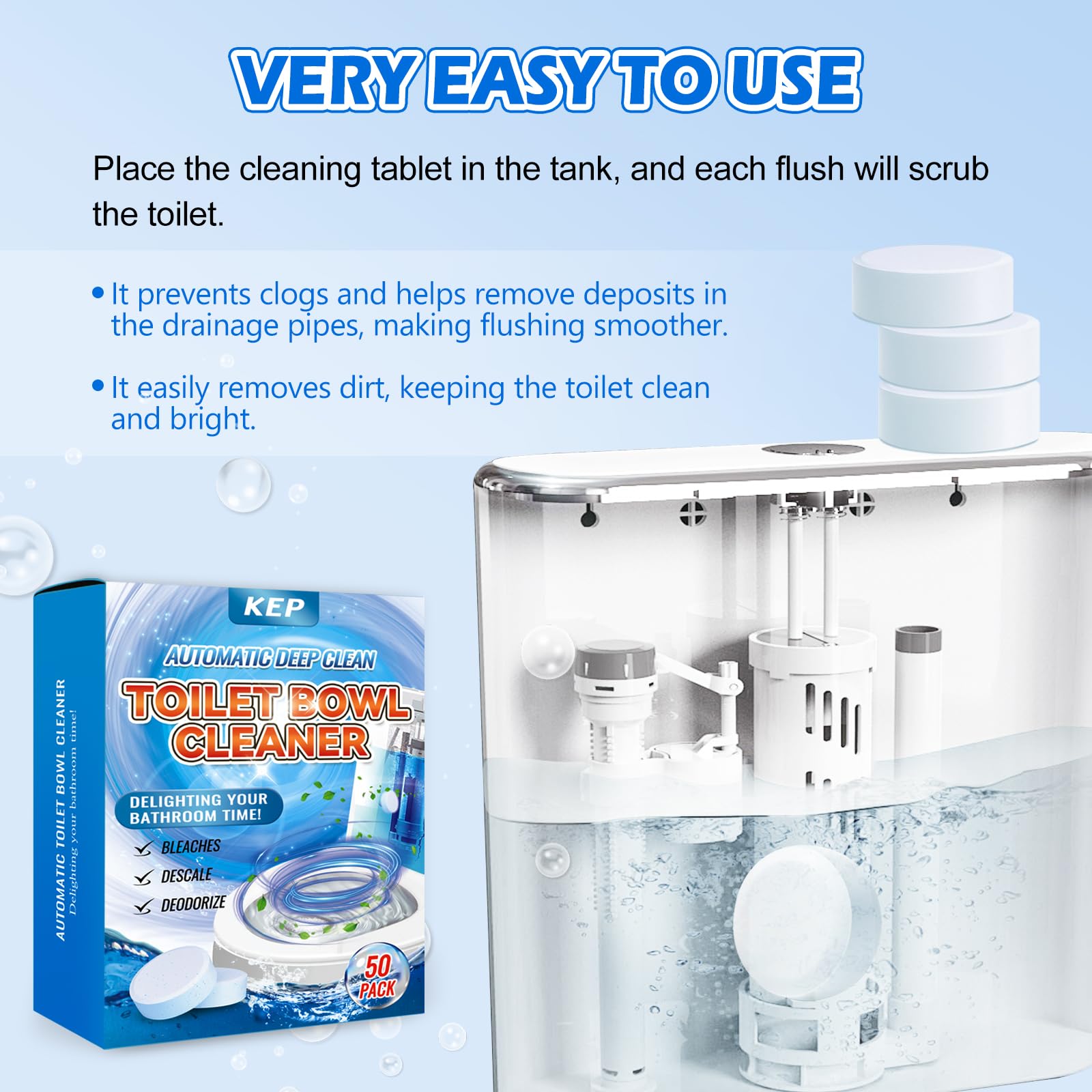 KFP fights stains and limescale for a sparkling bowl.