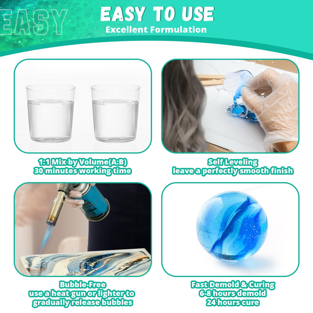 KHKD RESIN crystal-clear resin in cup for high-gloss coatings