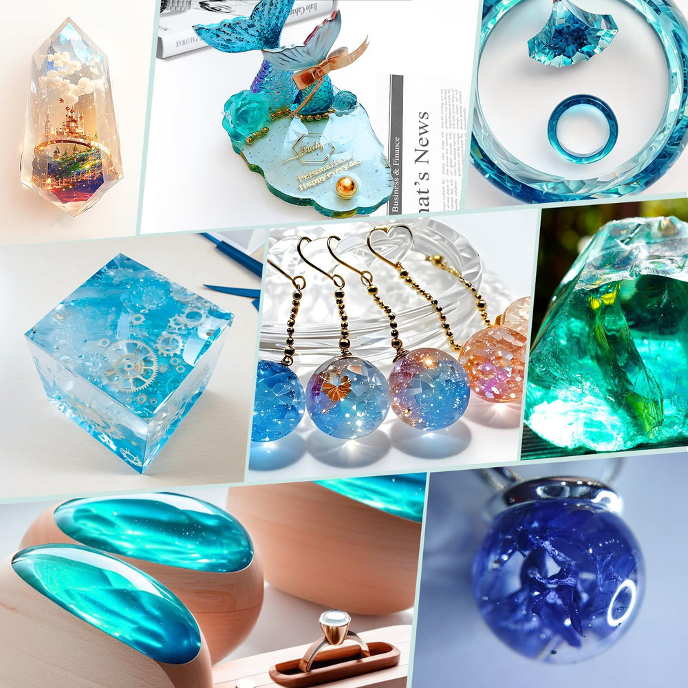 KHKD RESIN kit includes tools and guides for epoxy projects