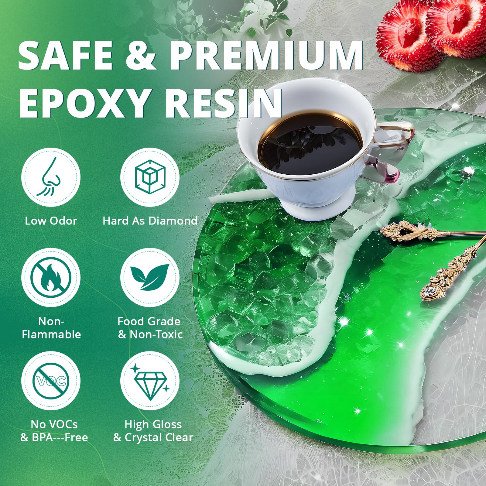 KHKD RESIN UV-stabilized formula keeps colors vibrant